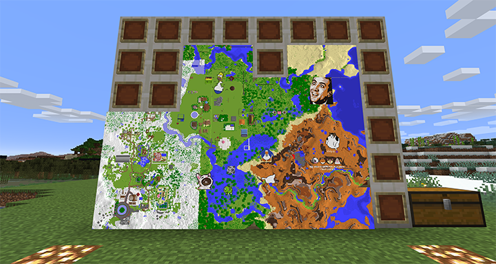 Screenshot of Minecraft realm map
